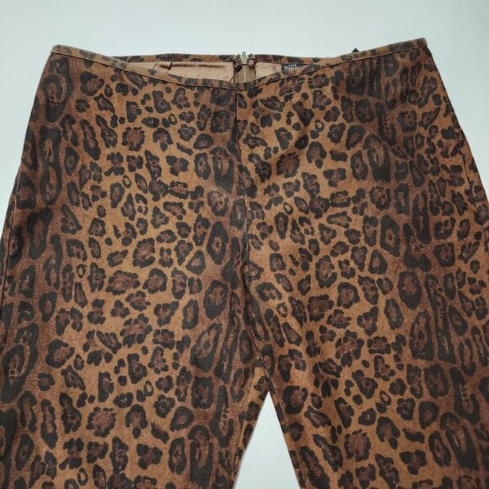 No Boundaries Leopard Print Stretch High Rise Boo… - image 3